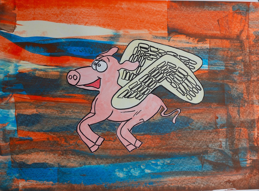 Ein Schwein mit Flügeln / Bild